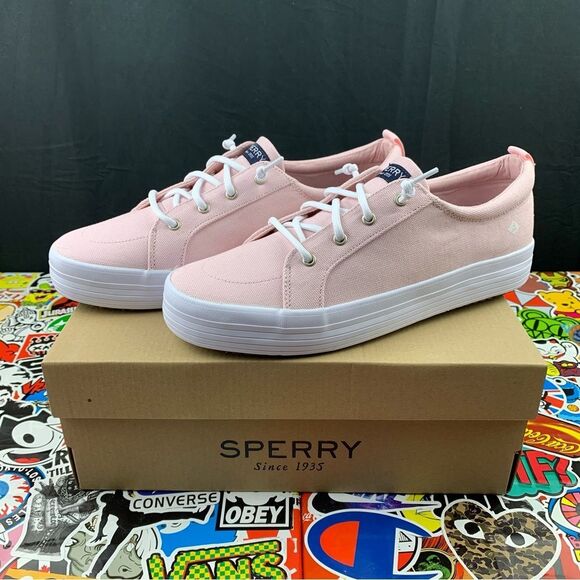 Sperry Crest Vibe Platform Pink Womens Various Sizes - Picture 1 of 13